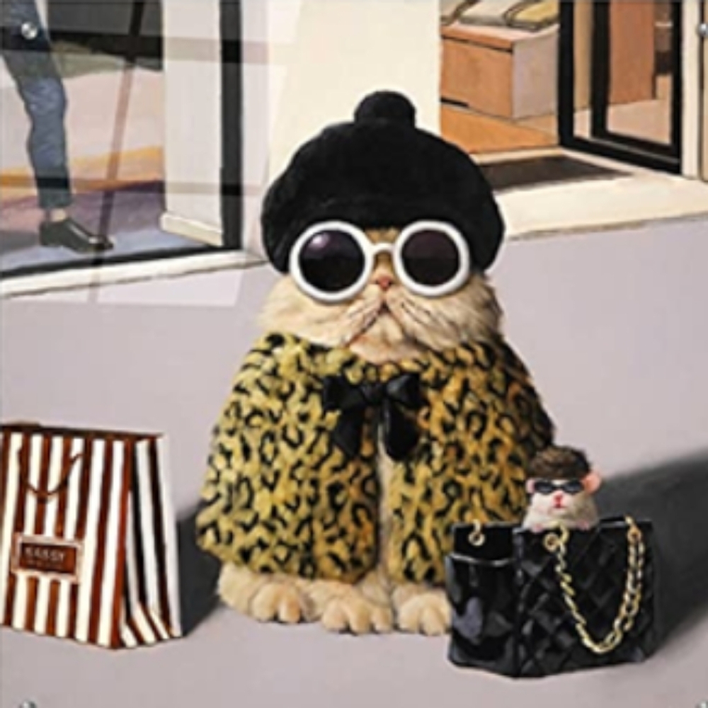 Retail Therapy  Luxe Wall Art by Lucia Heffernan 12"x12"